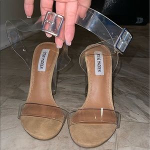 Steve Madden clear heels